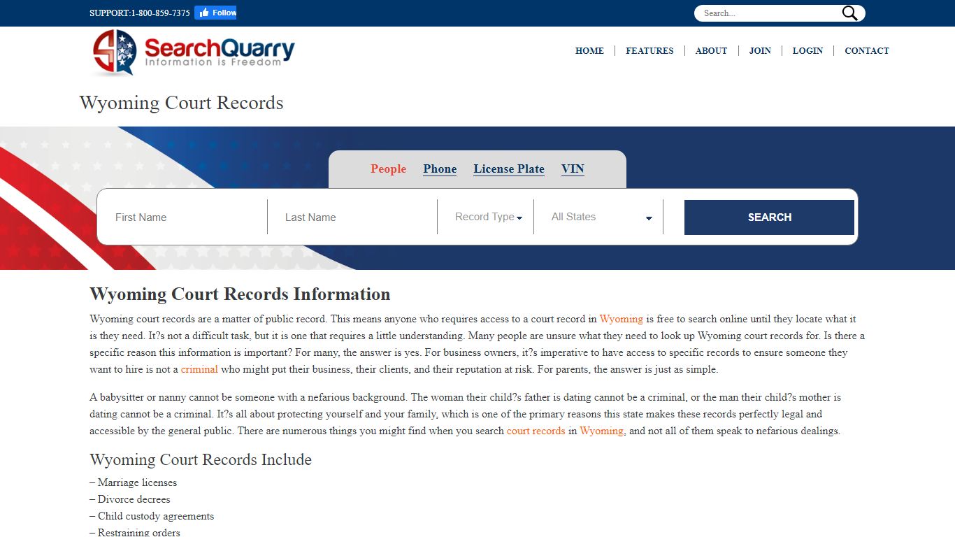 Free Wyoming Court Records | Enter a Name and View Court Records Online